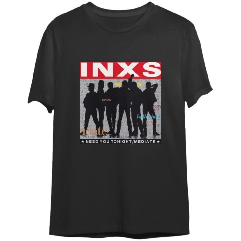 Vintage 1988 Inxs Tshirt Australian Rock Band 80S New Wave Shirt